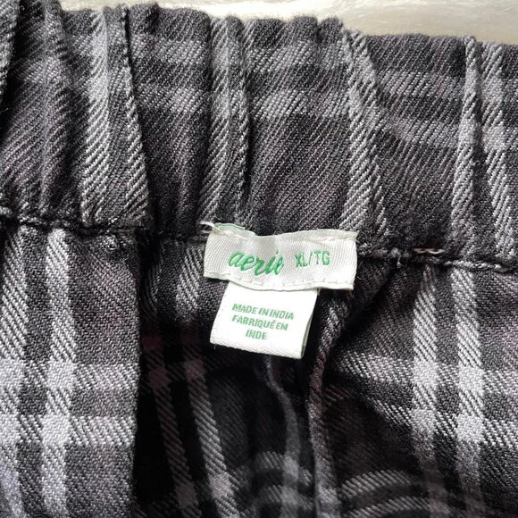 Aerie Grey Plaid Pleated Skirt - Picture 4 of 7
